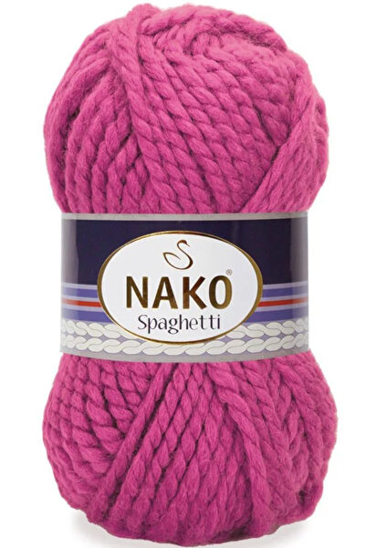 NAKO Spaghetti %25 Yünlü El Örgü Ipi 5571 Sıklamen