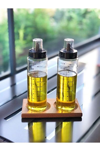 safestore 2 Compartment Drip-Free Oil Pot Oil Pot Stand Base Liquid Soap Dispenser Stand