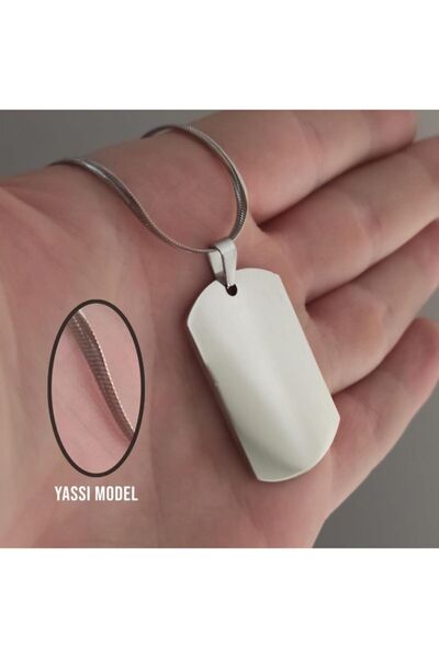vogutima İsim Yazılan Asker Künyesi Dogtag Kolye - Paslanmaz Sevgiliye - Eşe ...