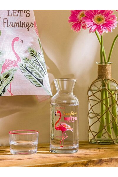 LC Waikiki Bardak Kapaklı Cam Karaf Sürahi 700 Ml