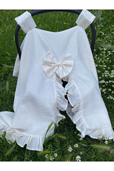 USLU Fırfırlı Müslin Kumaş Puset Örtüsü