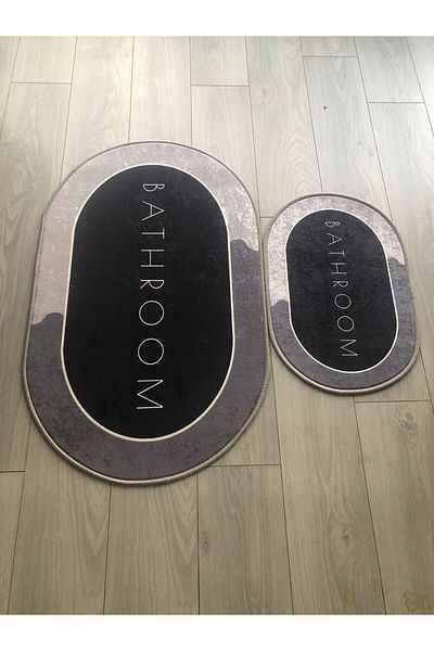 YTR HOME Imprimare digitală, lavabilă, bază anti-alunecare, decorativă, rezistentă la pete, ușor de curățat, covoraș de baie
