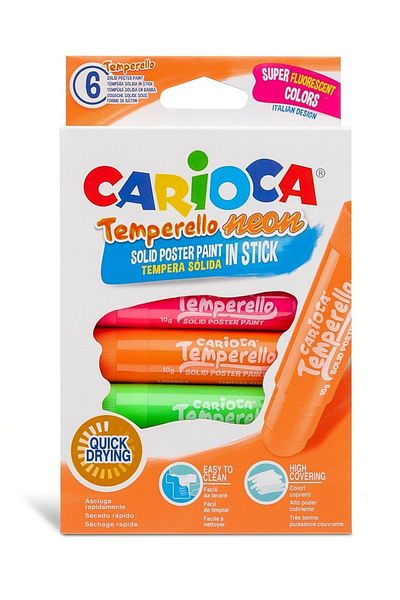 ileri grup Carioca Temperello Stick Poster Coloring Pen Highlighter Pack of 6