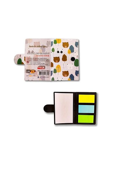 ileri grup Mini Pocket Adhesive Notebook (Memo Pad) (Panda)