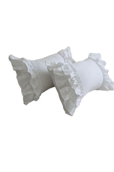 GULDESIGN Guldesignstore Fırfırlı 2’li Yastık içi dolu