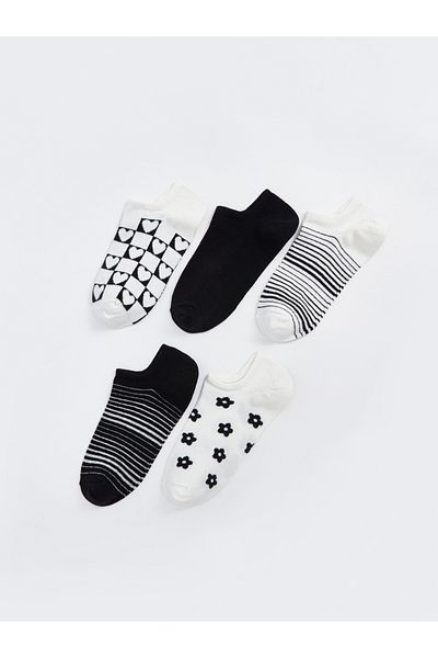 LC Waikiki Pack of 5 Patterned Women's Booties Socks
