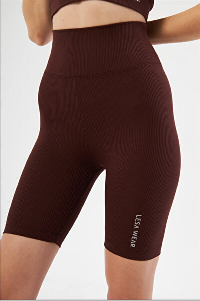 VERA LİFE Pletene sportske leggins za bicikliste sa visokim strukom - rebraste