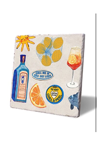 LWP Shop Summer Time Nihale ve Bardak Altlığı Seti