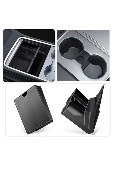 Li Parts Tesla Model Y/3 Konsol Düzenleyici 3'lü Set:Konsol Düzenleyici+Kolça...