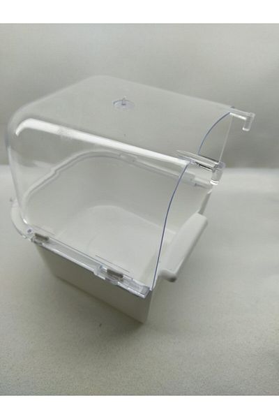 budgieshop Plastic Cage White Budgie - Hanging Bird Bath