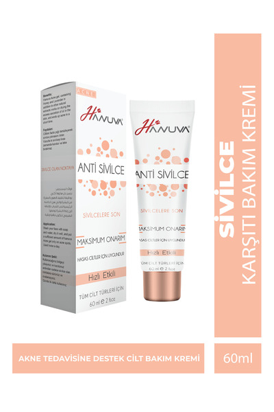 Hanuva Akne Karşıtı Ve Siyah Nokta Giderici Krem – Sivilce Önleyici, Cilt Tem...