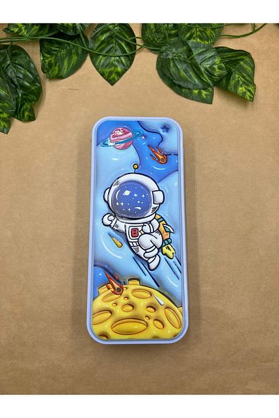 Meyra Accessories Sanrio Kawaii and Dinosaur Double Chamber Printed Pen Holder for School - Hard Surface