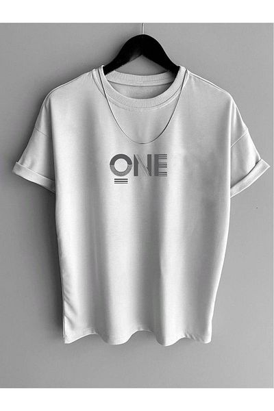 Pasage Ανδρικό μπλουζάκι Oversize - "One" με στάμπα