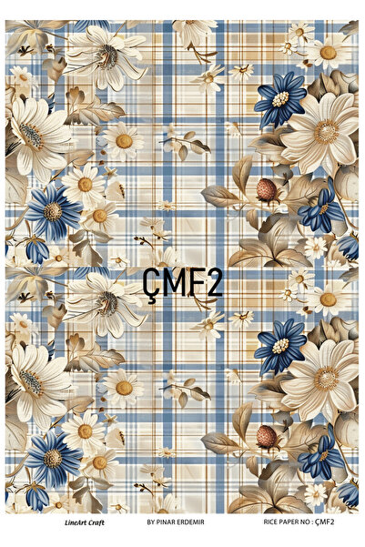 LİNEART Strawberry Series Çmf2 - 30*42 cm Brass Decopage