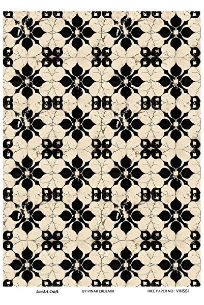LİNEART Vinsb1 Vintage Brass Decopage - 30*42 cm