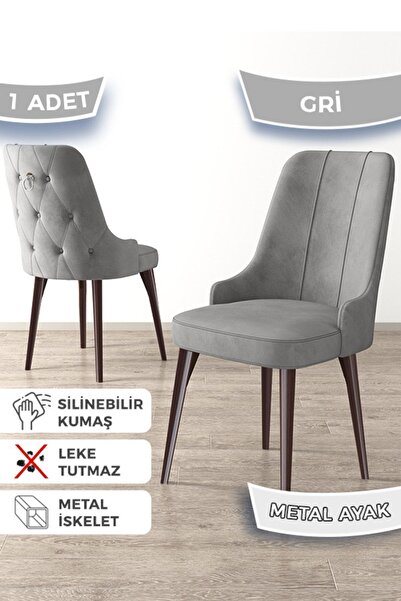 Canisa Newa Serisi, 1.sınıf Babyface Kumaş Kahve Metal Ayak, 1 Adet Gri Sanda...