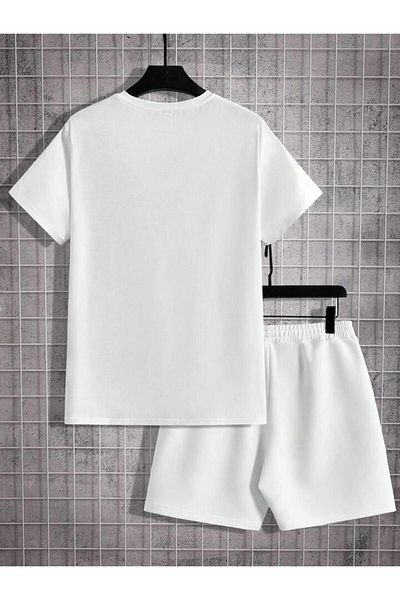 AMMA Unisex Leave Me Alone Printed 100% Cotton T-shirt and Shorts Set