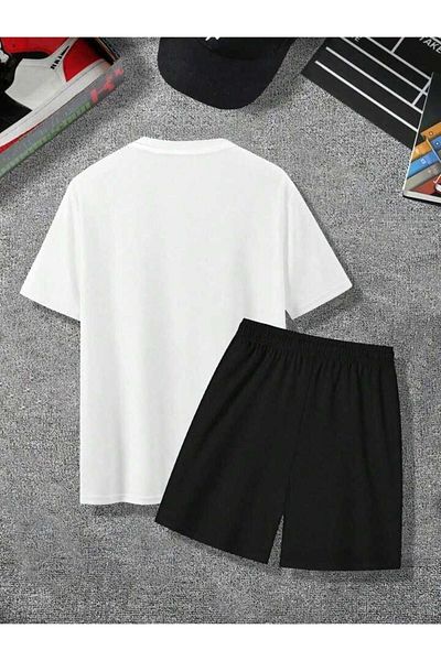 AMMA Milano Printed Unisex Cotton T-shirt and Shorts Set