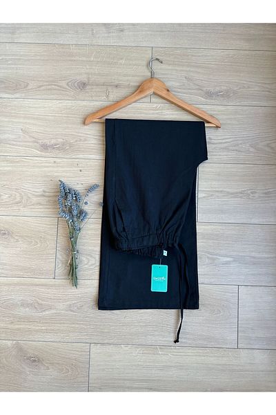 EMZEYN Women's Linen Pants with Pockets and Wide Legs