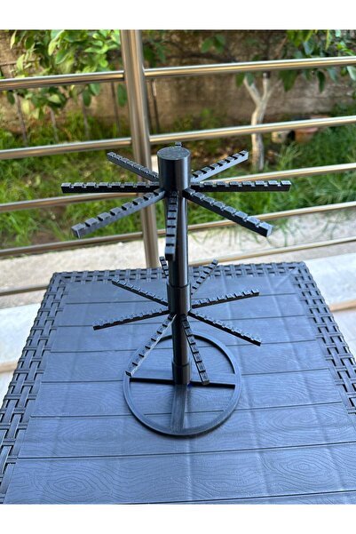 three3dprints 112 τμχ Μαύρο πλαστικό μπρελόκ - Κενή βάση για κρεμαστό δύο στρ...