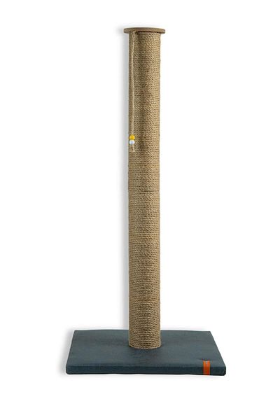PUGALO 90 cm Large Cat Scratching Board Long Scratching Board with Catnip Cushion Surface Navy Blue
