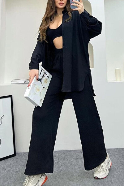 MILANOFOX Set cămașă și pantaloni Burümcük - Femei cu picioare late