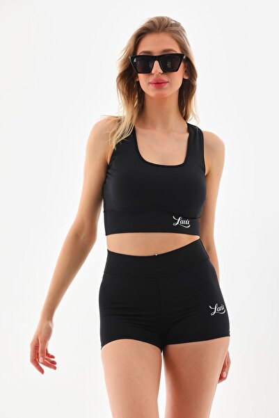 Rosy Live in style Μαύρο ψηλόμεσο σορτς