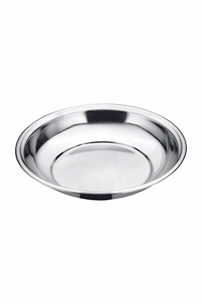 BİODATA 6 Adet Paslanmaz Çelik Yemek Tabağı ?15cm Yüksek Kenar Paça Tabak Yaş...