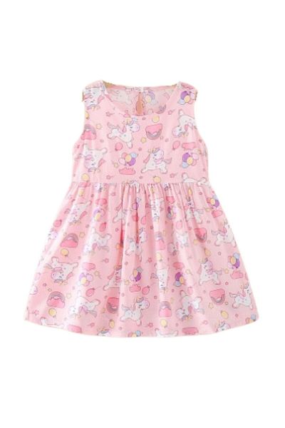Petityu rochie casual de vara subtire cu bretele pentru fete rochie confortabila din bumbac moale