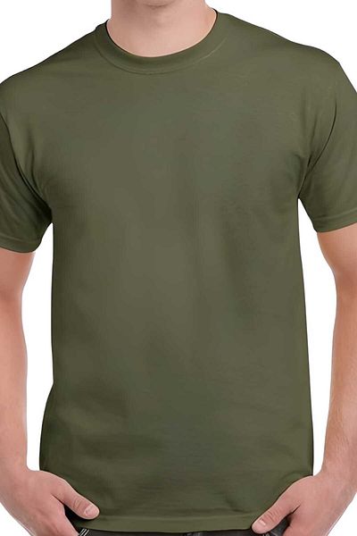 Tezzgelsin Men's Cotton 3-Piece Soldier Undershirt - Crew Neck Undershirt