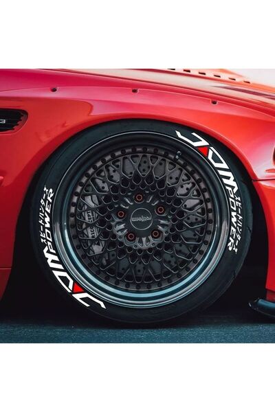 bombtire بروسيري ™   حروف إطارات الطاقة Jdm - 2.5 سم، ضمان لمدة سنة، 8 غراء