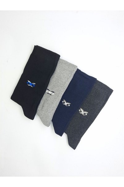 Black Arden Socks Erkek Renkli Çorap 4'li Pamuklu Rahat Günlük Black Arden Socks