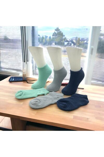 Black Arden Socks 3 Çift Kışlık Bölgesel Havlu Patik Çorap