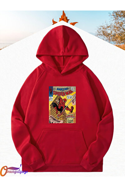 oneagılyazı Детска суитшърт с качулка Spiderman