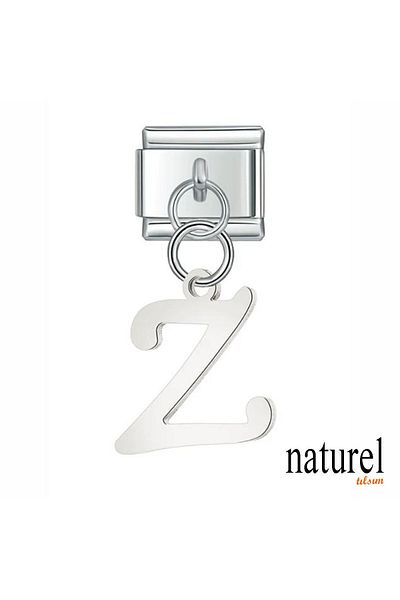 Naturel Tılsım Italian Stainless Steel 9mm''Z'' Letter Charm