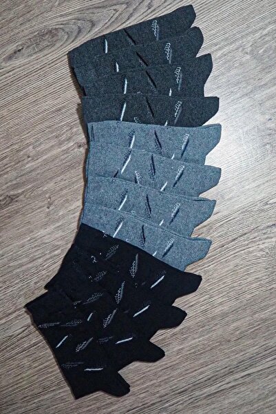 Black Arden Socks Quality 12 Li 40-44 Numara Uzun Erkek Çorap