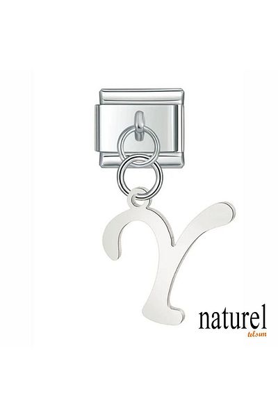 Naturel Tılsım 9mm Stainless Steel Charm - Italian