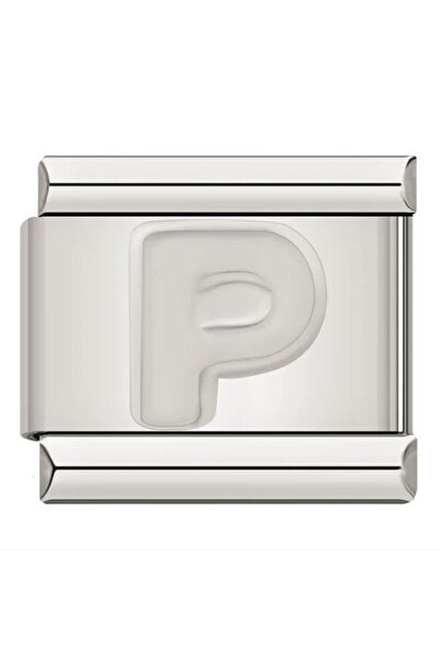 Naturel Tılsım سحر 9 ملم - حرف من الفولاذ المقاوم للصدأ والفضة