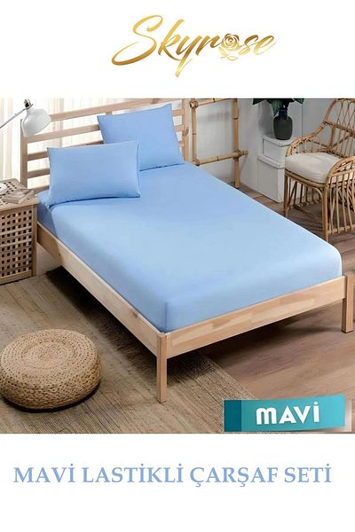 Skyrose طقم ملاءات مطاطية مزدوجة - ارتفاع السرير 160x200 و 180x200 30 سم