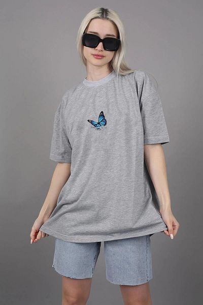 Modern Moda Μπλουζάκι Unisex Oversize με στάμπα πεταλούδας