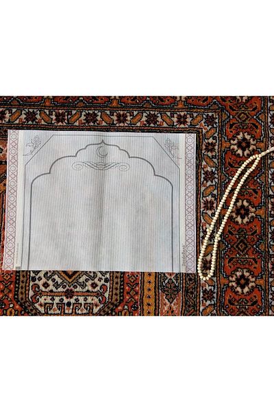 SecdeBant سجادة صلاة للاستعمال مرة واحدة قابلة للالتصاق على الأرض مقاس 30 × 40 سم - سجادة صلاة من القماش للاستعمال مرة واحدة، عبوة من 50 قطعة