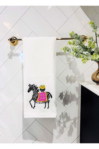 ge living Safari Series Zebra Patterned Face Towel - 1 Piece