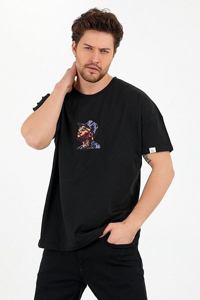 Pasage Μπλουζάκι Oversize Hat Rapper
