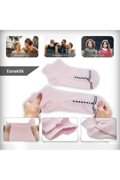 Black Arden Socks 3 Çift Pembe Spor Konsepti 36-40 Patik Çorap