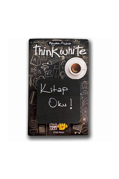 ileri grup Black Printed Adhesive Memo Pad 100 Sheets