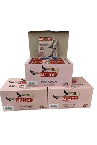 Müjde Ince Diz Altı Çorap 24’lü 57 Ten