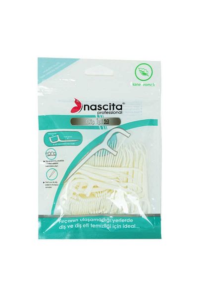 nascita Mint Flavored Toothpick Dental Floss 50 Li