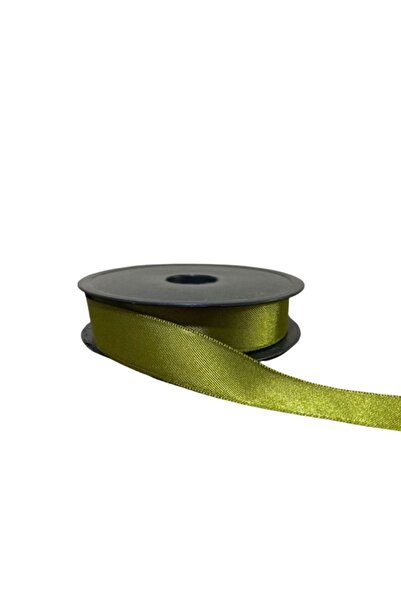 serap çiçekçilik Yeşil Saten Kurdela 2,5 Cm 20 Metre Yeşil Saten Kurdele Şerit