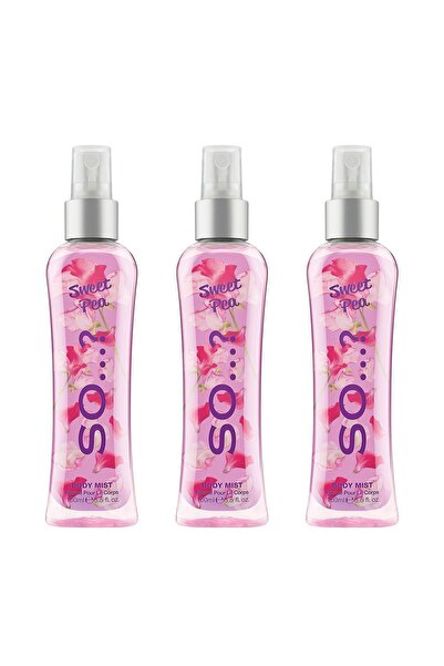 So Fragrance So…? Sweet Pea Body Vücut Spreyi 100 ML (3'lü Set)