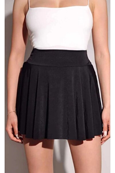 KaSheHa Büyük Beden Mini Kloş Etek Şortlu